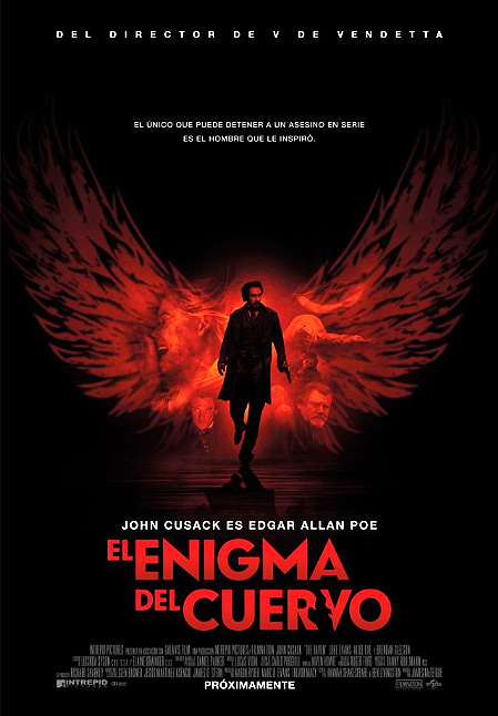 Cartel-póster español de "El enigma del cuervo (The Raven)"